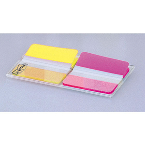 3M ポスト・イット フィルム インデックス カラフル 40×34mm ローズ・イエロー 2冊×10個 FC58677-682L-2-イメージ2