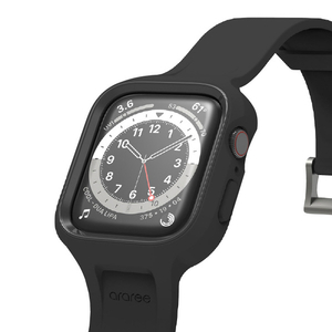 araree Apple Watch 40/41mm用ケース一体型バンド Duple Pro ブラック AR26476AW-イメージ1