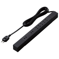 エレコム 可動式電源タップ(7個口・3m) ブラック T-KF02-2730BK