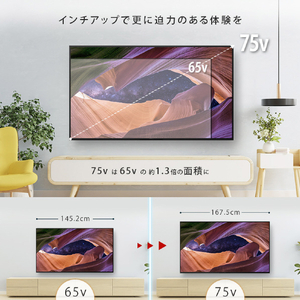SONY 65V型4Kチューナー内蔵4K対応液晶テレビ BRAVIA KJ-65X83L-イメージ8