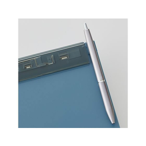 リヒトラブ Mutual 超薄型クリップボードフック穴付 A4 スレートブルー FC343SN-A2067-11-イメージ3
