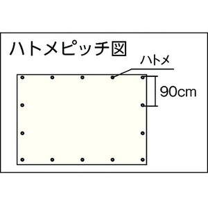 萩原工業 糸入りシート スケルクリアシート 1.8×2.7m 1.712.611090 FC798GP-3778851-イメージ2