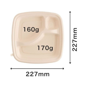 パックスタイル バガス容器 BB弁当 N23-23B ラミ 本体 50枚 FC313SH-00653868-イメージ5