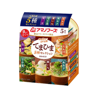 アマノフーズ 具がすごい おみそ汁 てまひま5種セレクション フリーズドライ 5食 FCK689B