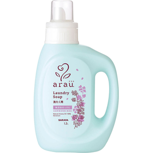 サラヤ アラウ 洗たくせっけん ゼラニウム 本体 1200mL FCK072C-イメージ2