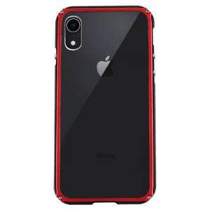 GAZE iPhone XR用ケース Aluminum Bumper Razor Fit ブラックレッド GZ13477I61-イメージ1