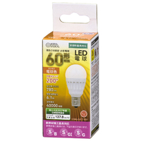 オーム電機 LED電球 E17口金 全光束780lm(6．1W小形電球広配光タイプ) 電球色相当 LDA6L-G-E17 IS51
