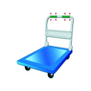 カーボーイ 台車用グリップ内径28×長150mm2本入 グリーン FC212FY-7567022-イメージ3