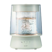QUADS ハイパワーガラススチーム加湿器 GLASS(グラス) アイボリー QS649IV