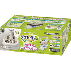 ユニ・チャーム デオトイレ ハーフカバー 本体セット ナチュラルアイボリー FC288YP-イメージ1