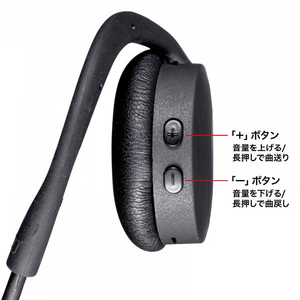 サンワサプライ Bluetoothヘッドセット(両耳・外付けマイク付き) MM-BTSH63BK-イメージ4