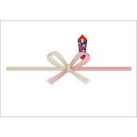 タカ印 のし紙 祝 花結 豆判5号 (京) 100枚 FCF601T-2-15