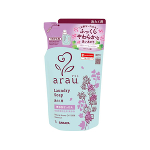 サラヤ アラウ 洗たくせっけん ゼラニウム 詰替 1000mL FCK073C-イメージ1