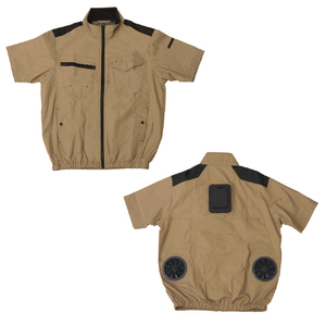 サンコー 冷蔵服半袖(5L) サンドカーキ TKWE26SJU5L-イメージ1