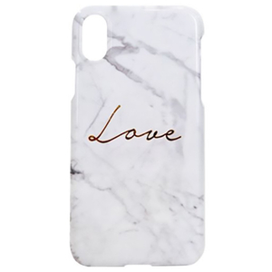 Happymori iPhone XS Max用ケース Marble love Bar ホワイト HM14478I65-イメージ1