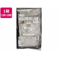 伊藤忠リーテイルリンク ポリゴミ袋(メタロセン配合) 黒 45L 15枚×20袋 FCE480Y-GMBL-452