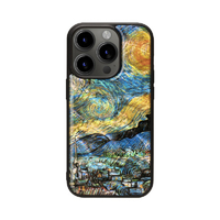 ikins iPhone 15 Pro用天然貝ケース 星月夜 I25478I15PR