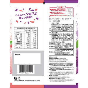 マンナンライフ 蒟蒻畑 ララクラッシュアソート グレープ&ピーチ FCU9737-イメージ2
