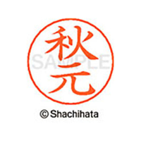シヤチハタ ネームペン用ネーム シルバー 既製 秋元 FC45824-X-GPS-0053