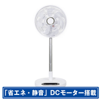 シィー・ネット DCモーター搭載リビング扇風機 e angle select PaTaFAN30 ホワイト EDPT30BW