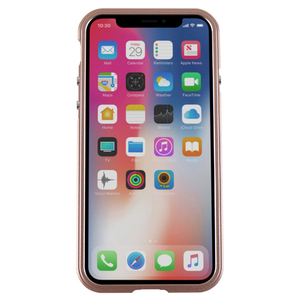 GAZE iPhone XR用ケース Aluminum Bumper Razor Fit ローズゴールド GZ13479I61-イメージ2