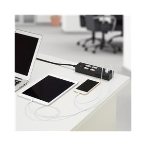 ヤザワ 個別スイッチ付USBタップ(2個口・2m) ブラック Y02KS422BK2U-イメージ2