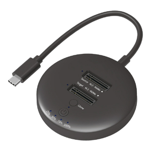 アイネックス HDE-21 クローン対応 USB 20Gbps M．2 NVMe SSDスタンド