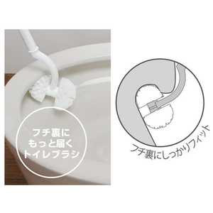 マーナ SLIM トイレブラシ ブラウン F922507-W201BR-イメージ2