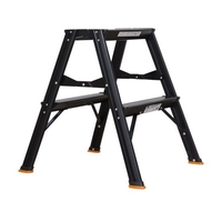 トラスコ中山 アルミ製踏台 2段 高強度型 黒 FC170HG-4234111