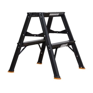 トラスコ中山 アルミ製踏台 2段 高強度型 黒 FC170HG-4234111-イメージ1