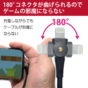 JTT 180°回転コネクタケーブル for iOS 180ROTA-IC-イメージ2