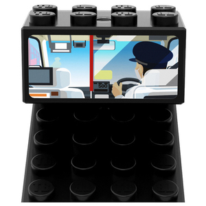 タカラトミー トミカ・プラレールブロック  タクシー ﾄﾐﾌﾟﾗﾌﾞﾛﾂｸﾀｸｼ--イメージ3