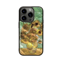 ikins iPhone 15 Pro用天然貝ケース ひまわり I25480I15PR