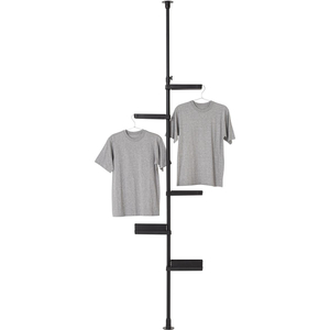 積水樹脂 積水樹脂商事/つっぱり式 スリムラック ブラック 200～275ｃｍ FC023RB-TSR-LBK-イメージ9