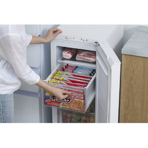 アイリスオーヤマ 【冷凍庫】80L 前開きタイプフリーザー ホワイト KUSN-S8C-W-イメージ11
