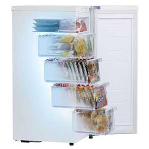 アイリスオーヤマ 【冷凍庫】80L 前開きタイプフリーザー ホワイト KUSN-S8C-W-イメージ9