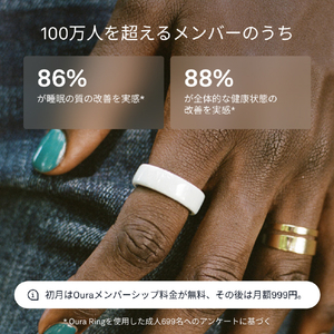 OURA Oura Ring 4(オーラリング 4)/size9 セラミック クラウド JZ905746009-イメージ7