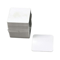 カミイソ産商 NO、105白無地角コースター 90x90mm 100枚入 FC176SL-604384