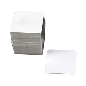 カミイソ産商 NO、105白無地角コースター 90x90mm 100枚入 FC176SL-604384-イメージ1