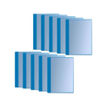 プラス プラス 通知表ファイル タテ入 6ポケット 10冊 ブルー/78761 FCP3035-78761/FL-190GD
