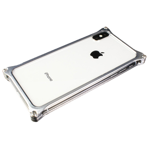 ギルドデザイン iPhone X用ソリッドバンパー シルバー GI-422S-イメージ1