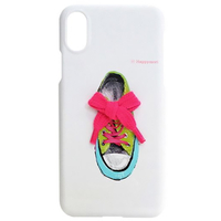 Happymori iPhone XS Max用ケース New Vivid Bar スニーカー HM14480I65