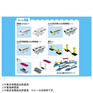 タカラトミー トミカ・プラレールブロック 新幹線と電車エントリーセット ﾄﾐﾌﾟﾗﾌﾞﾛﾂｸｼﾝｶﾝｾﾝﾄﾃﾞﾝｼﾔｾﾂﾄ-イメージ2