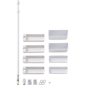 積水樹脂 積水樹脂商事/つっぱり式 スリムラック ホワイト 120～200ｃｍ FC024RB-TSR-SW-イメージ10