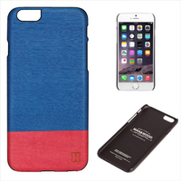 Man & Wood iPhone 6s/6用天然木ケース Midnight fever ブラックフレーム I4481I6