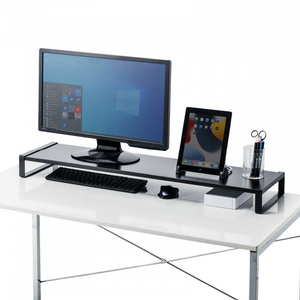 サンワサプライ スチール製机上ラック(W100．0cm)  ブラック MR-LC209BKN-イメージ2