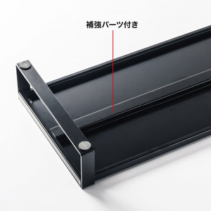サンワサプライ スチール製机上ラック(W100．0cm)  ブラック MR-LC209BKN-イメージ3
