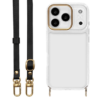 ラスタバナナ iPhone17 Pro用ILBE ショルダーストラップ付きハイブリッドケース ブラック 9057IP5BHPBK