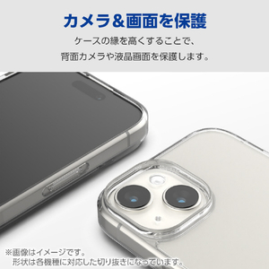 エレコム Google Pixel 8a用ハイブリッドケース クリア PM-P241HVCKCR-イメージ6