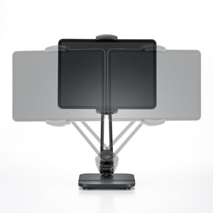 サンワサプライ タブレット用アームスタンド(ペントレー付き) PDA-STN67BK-イメージ7
